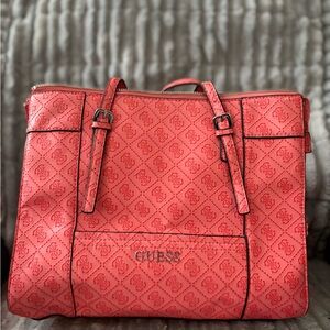 GUESS Vibrant Coral Tote